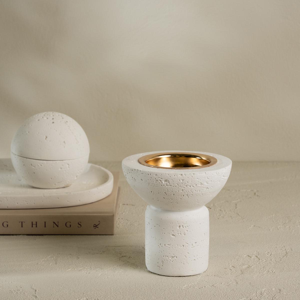 Kashi Burner White 12.5X12.5X12.5 cm