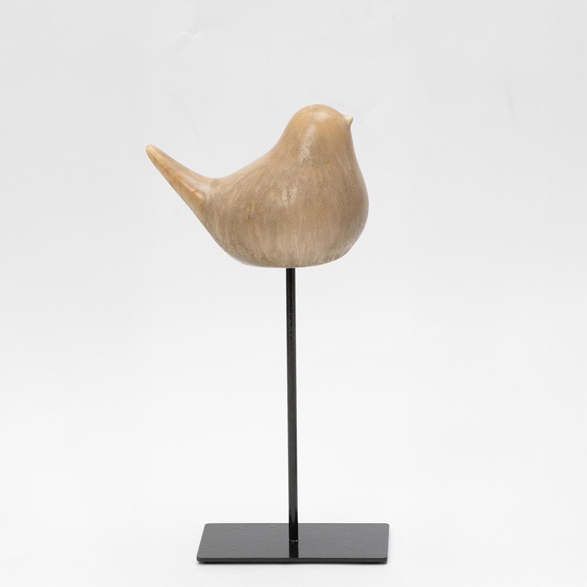 Birdie Dolomite Stand Deco Brown 11X7X8.3 cm