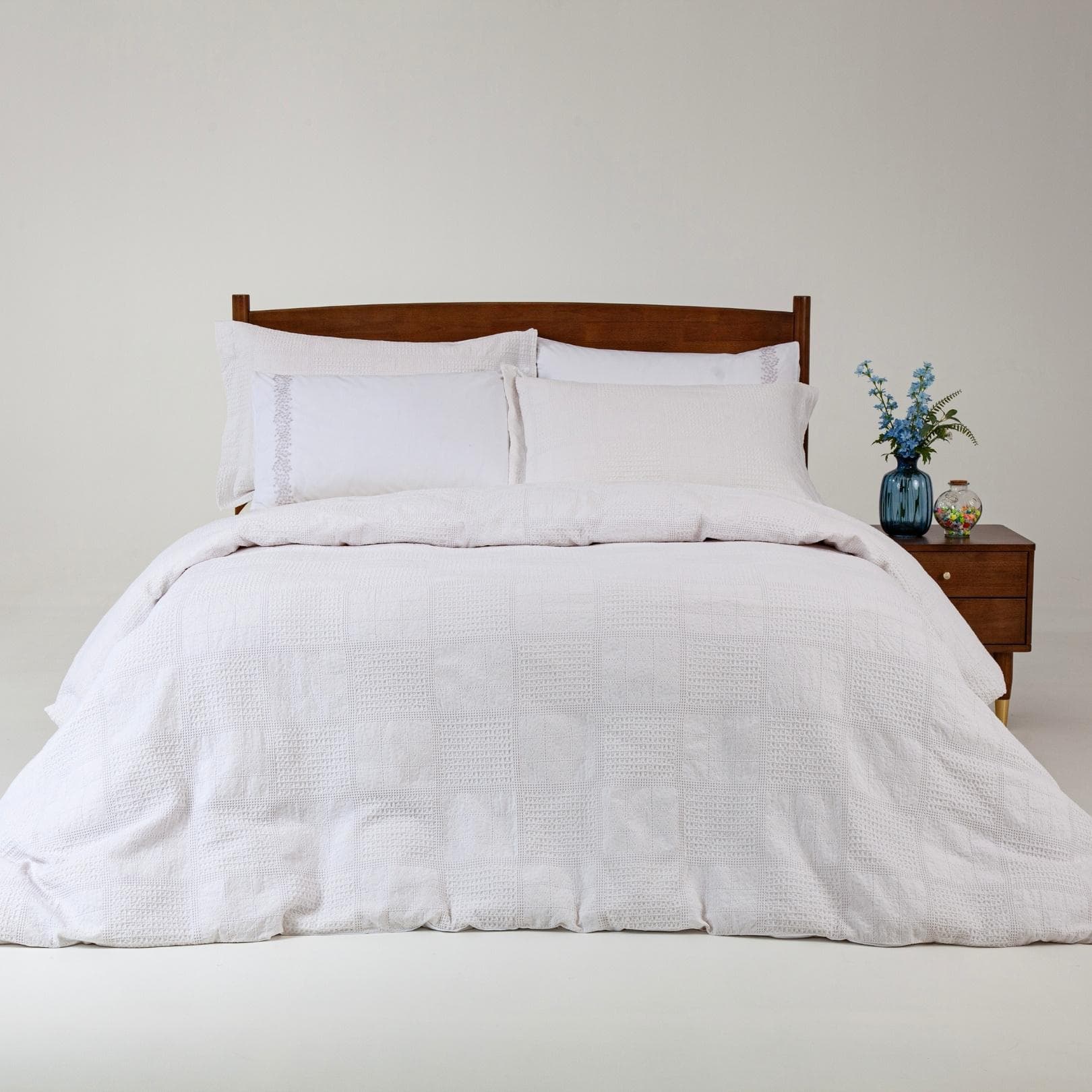 Merimon Jacquard Duvet Cover Set 5Pcs White 220X240 cm