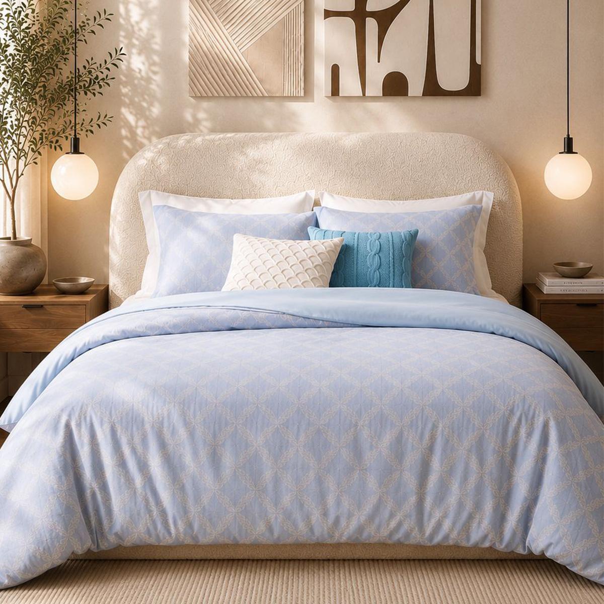 North Comforter Set 5Pcs Blue 180X220 cm