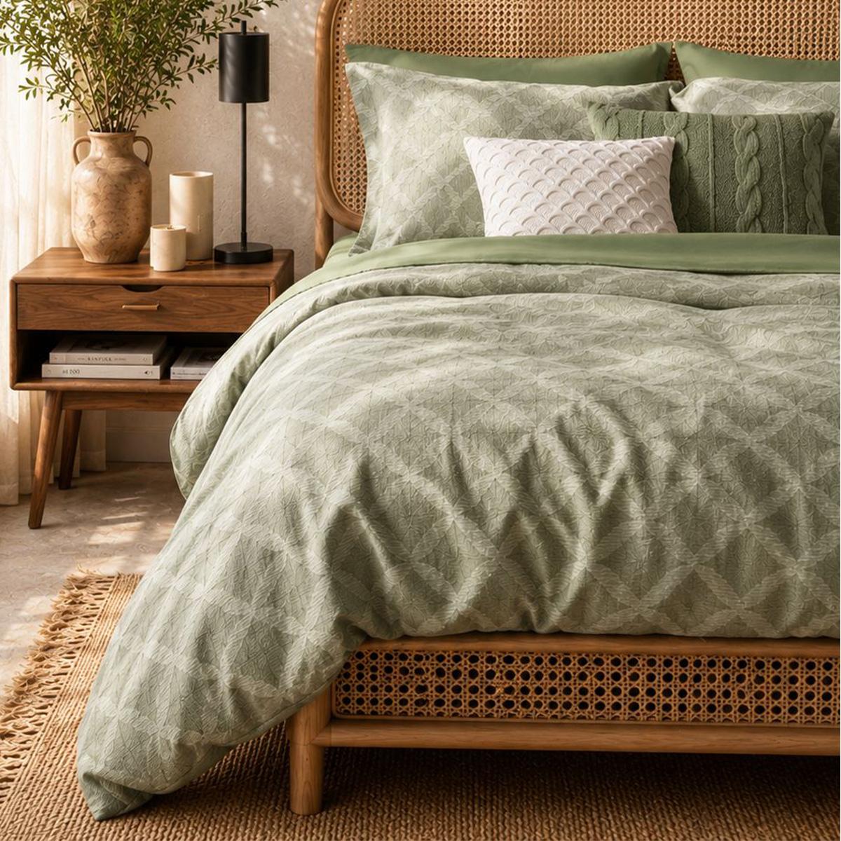 North Comforter Set 5Pcs Green 240X260 cm