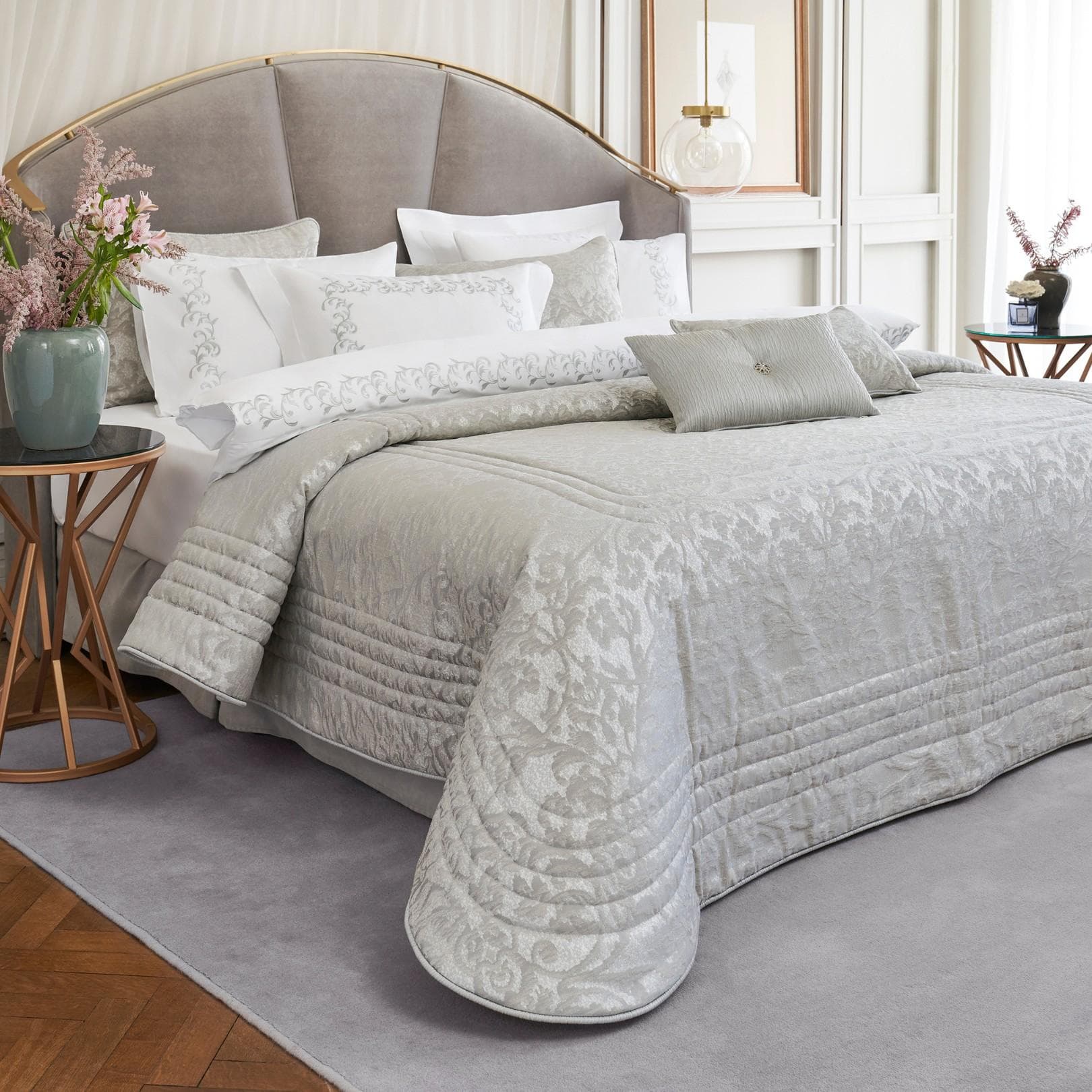 Jenifer Bridal Comforter Set 5Pcs Mint 260X270 cm