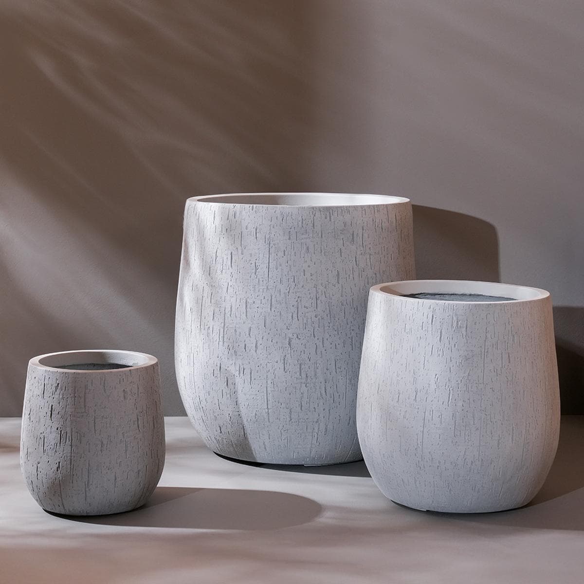 Nada Grey Planters Set 3 Pcs 55X55X56 cm