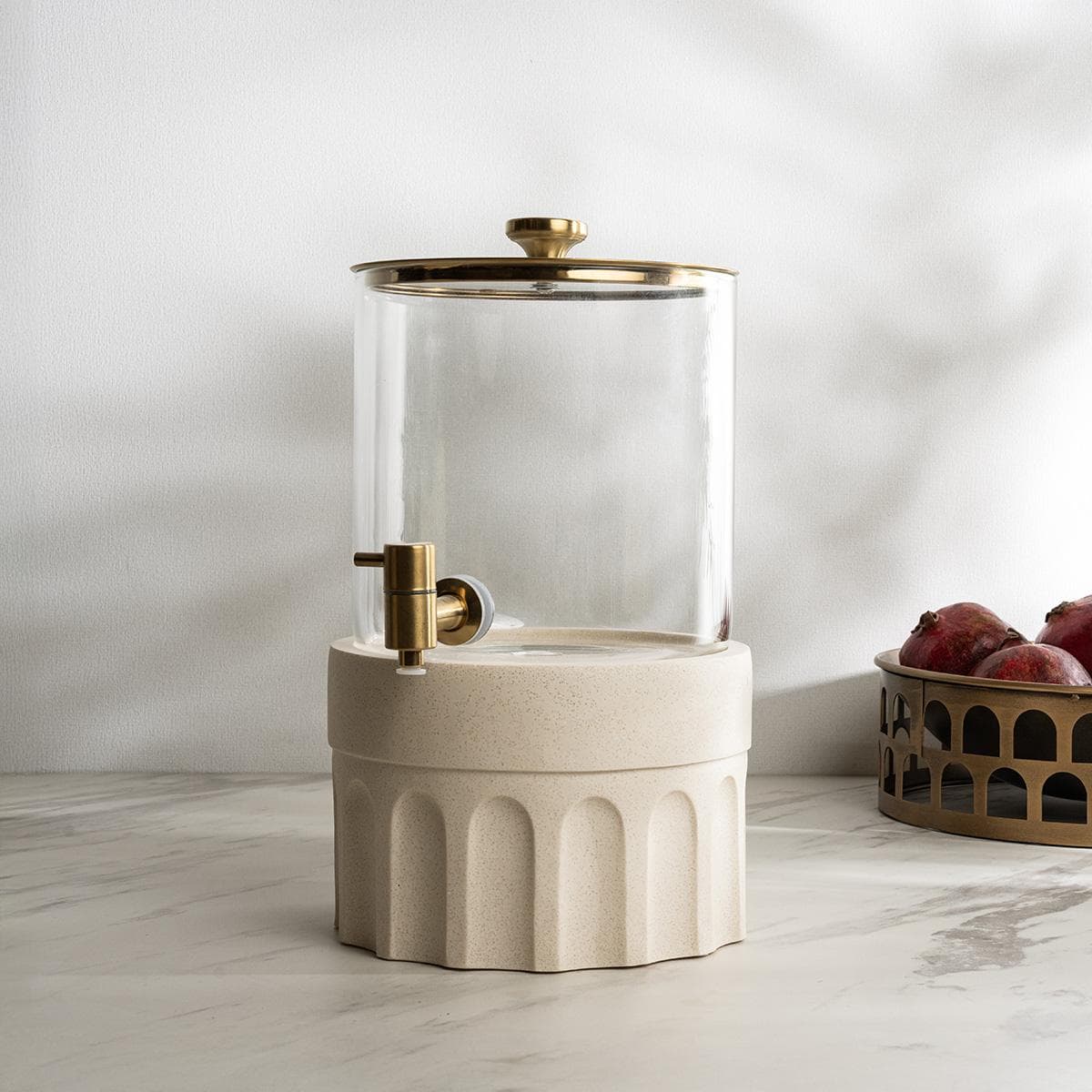 Aqwas Drink Dispenser Cream 5L