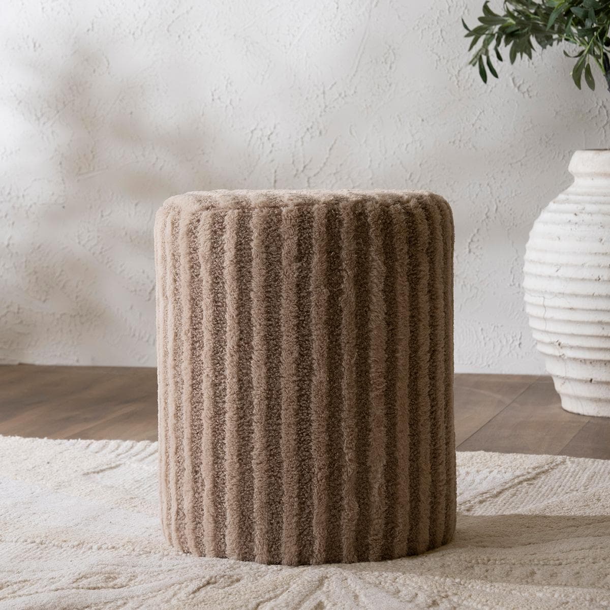 Laiza Pouf Beige 39X39X46 cm