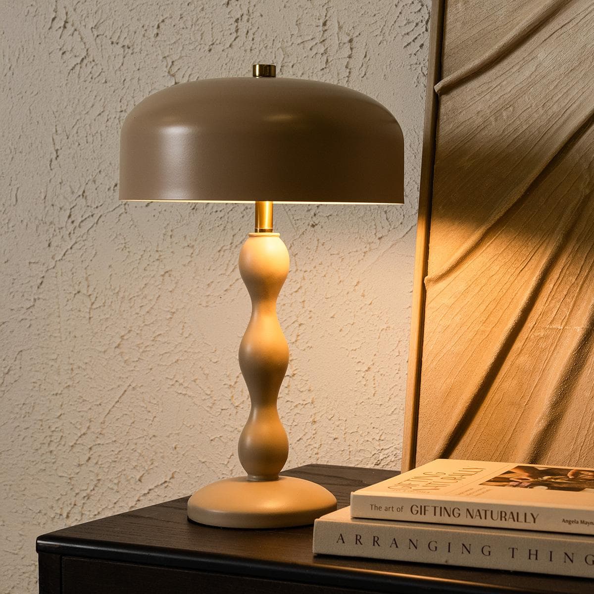 مصباح طاولة كريك سموك بقُطر 24×ارتفاع 36 سم