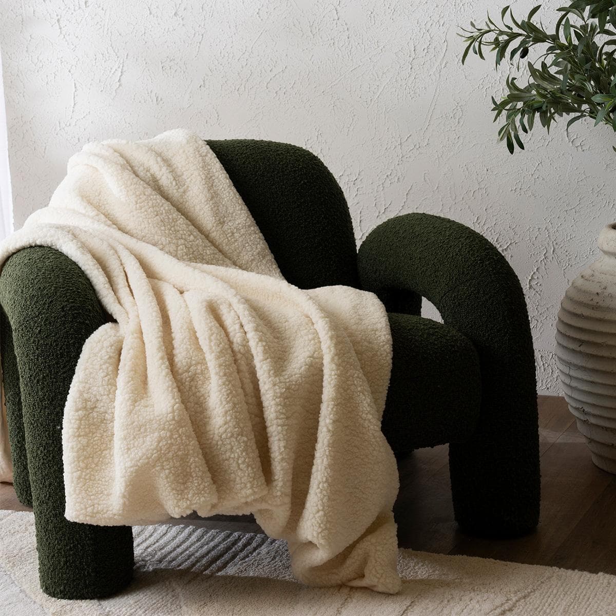 Lulwa Throw White 150X170 cm