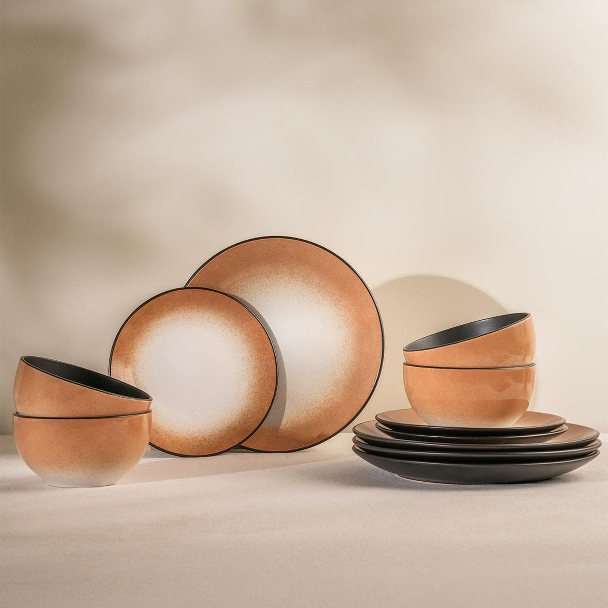 Tavi Stoneware Dinner Set 18Pcs Beige