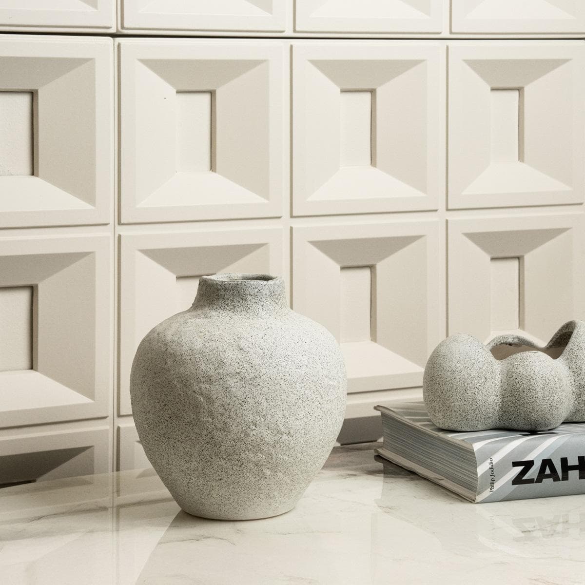 Bailu Vase White 19.8X19.8X21.5 cm