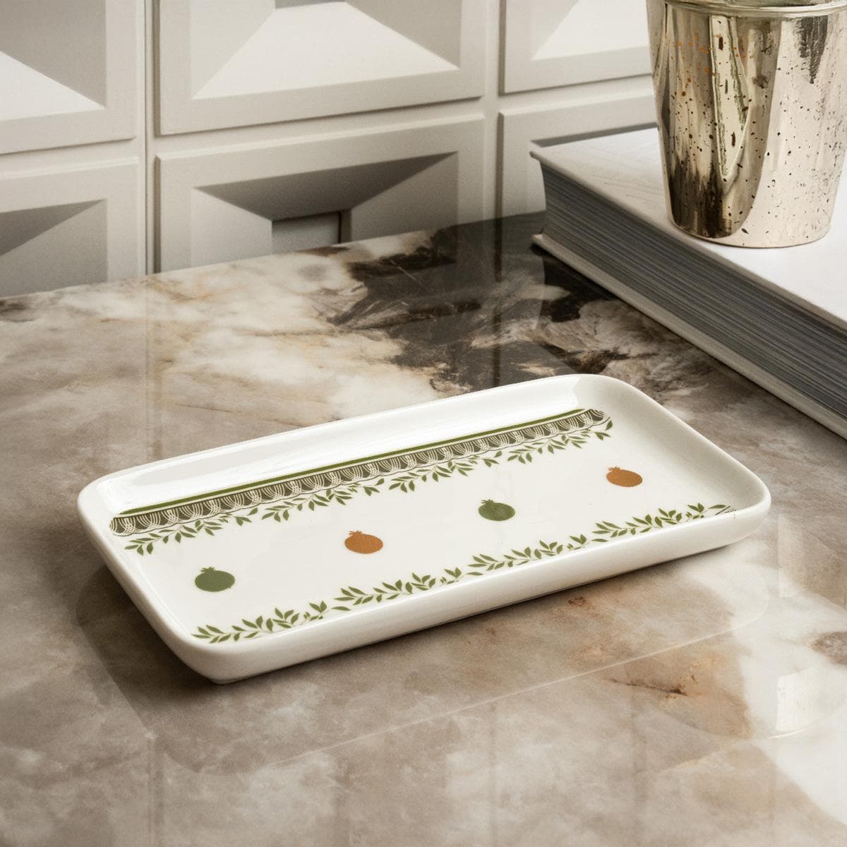 Rumana Dish Tray Green 24.8X12 cm