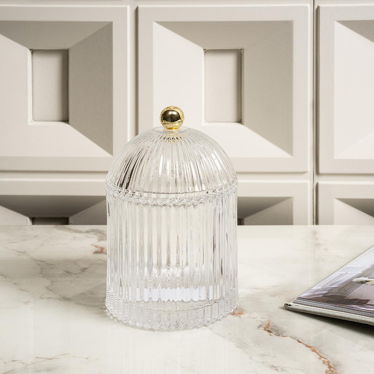 Balsy Glass Jar Clear 10.5X10.5X15.5 cm