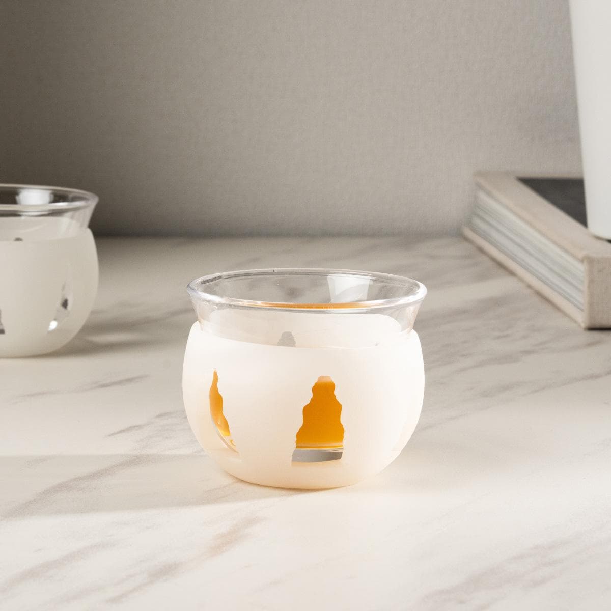Aqwas Resin Gahwa Cup Set 6Pcs White