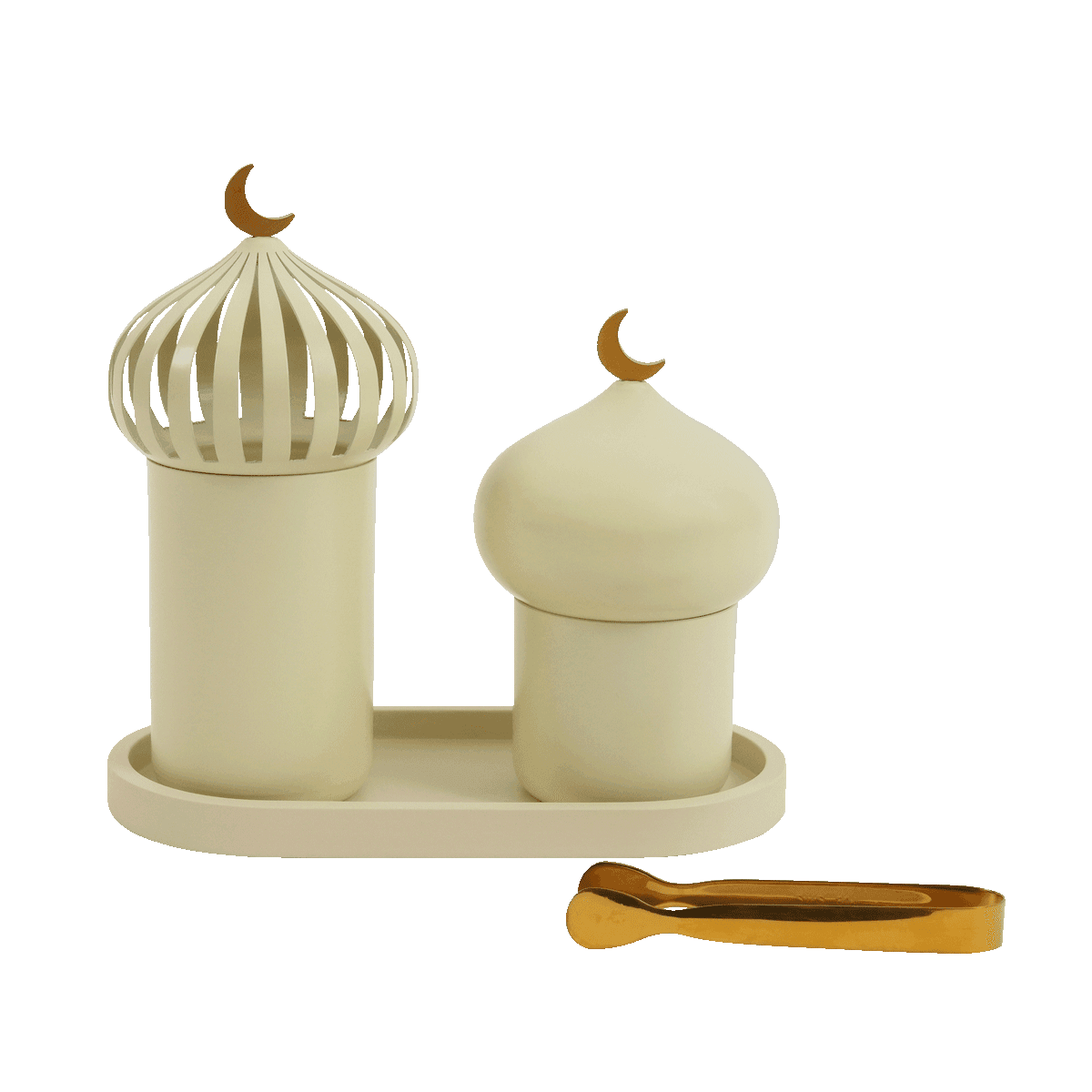 Sara Mubkhar Set Beige