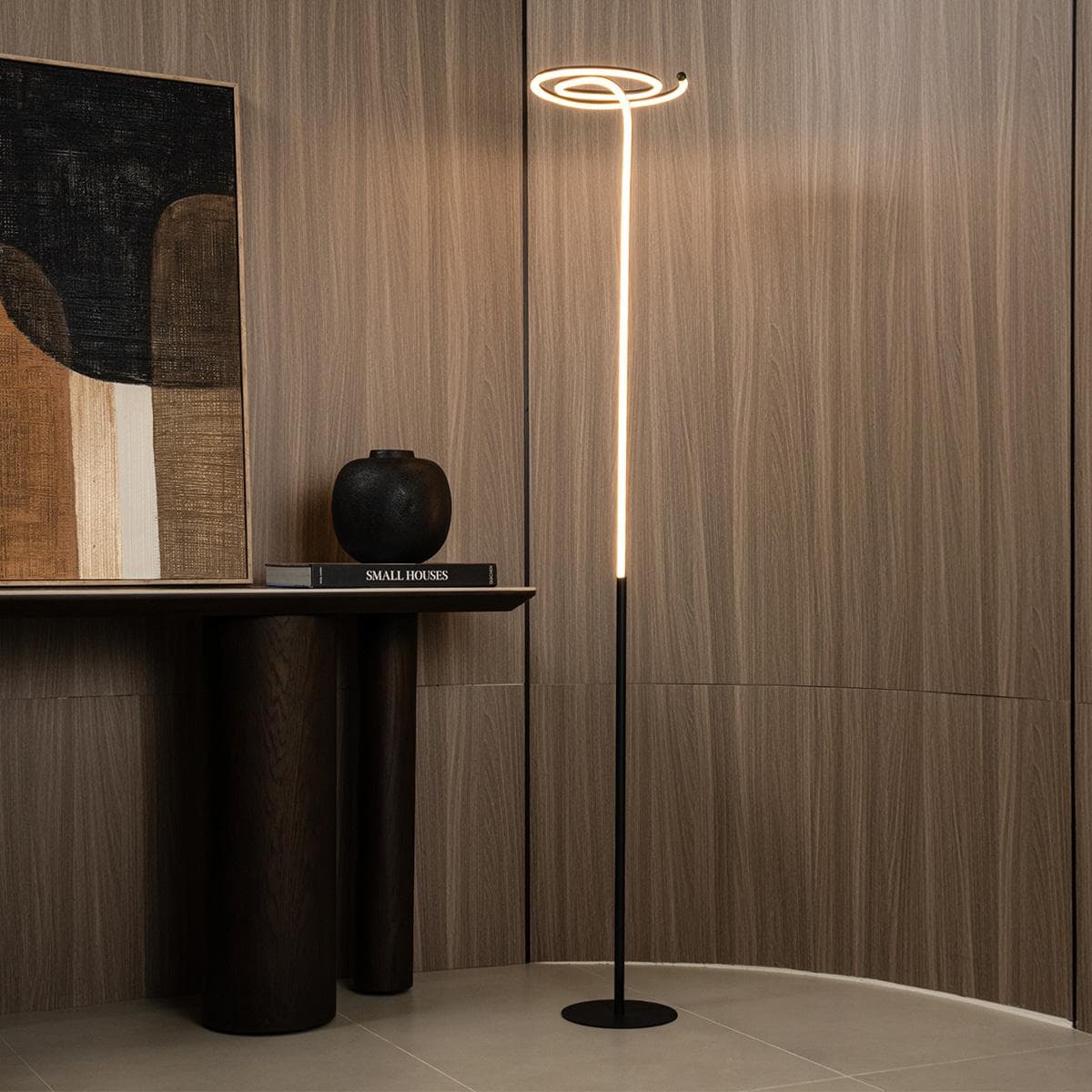 Vivi LED Floor Lamp Black Height 180 cm