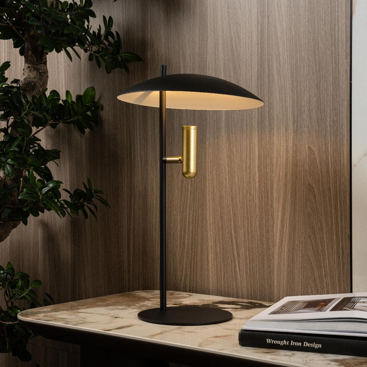 Luna Table Lamp Black Height 48.5 cm