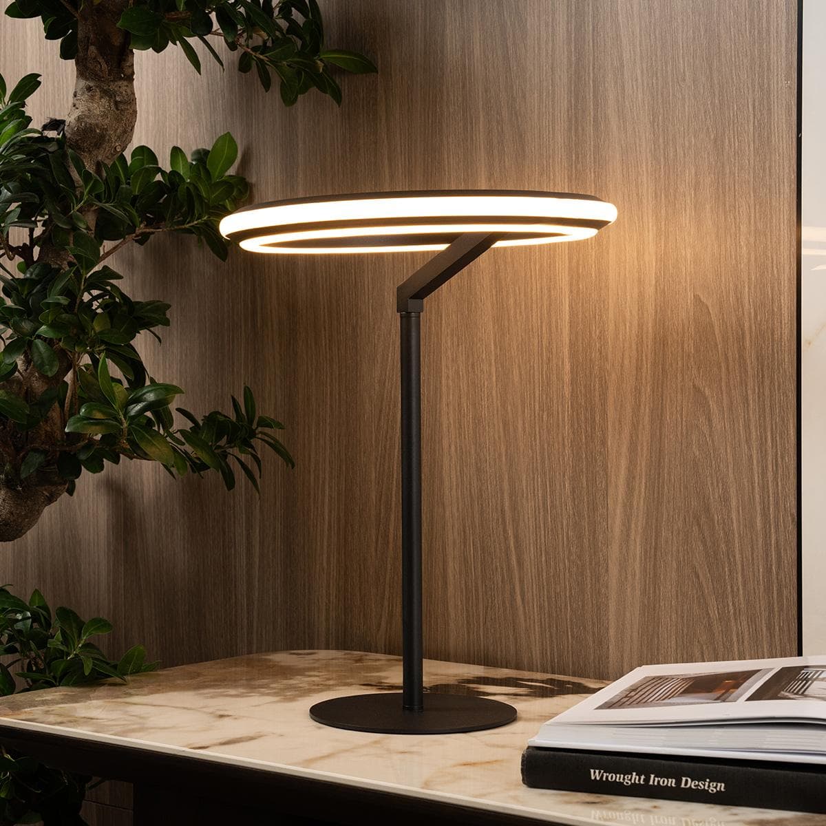 Bella LED Table Lamp Black Height 40 cm