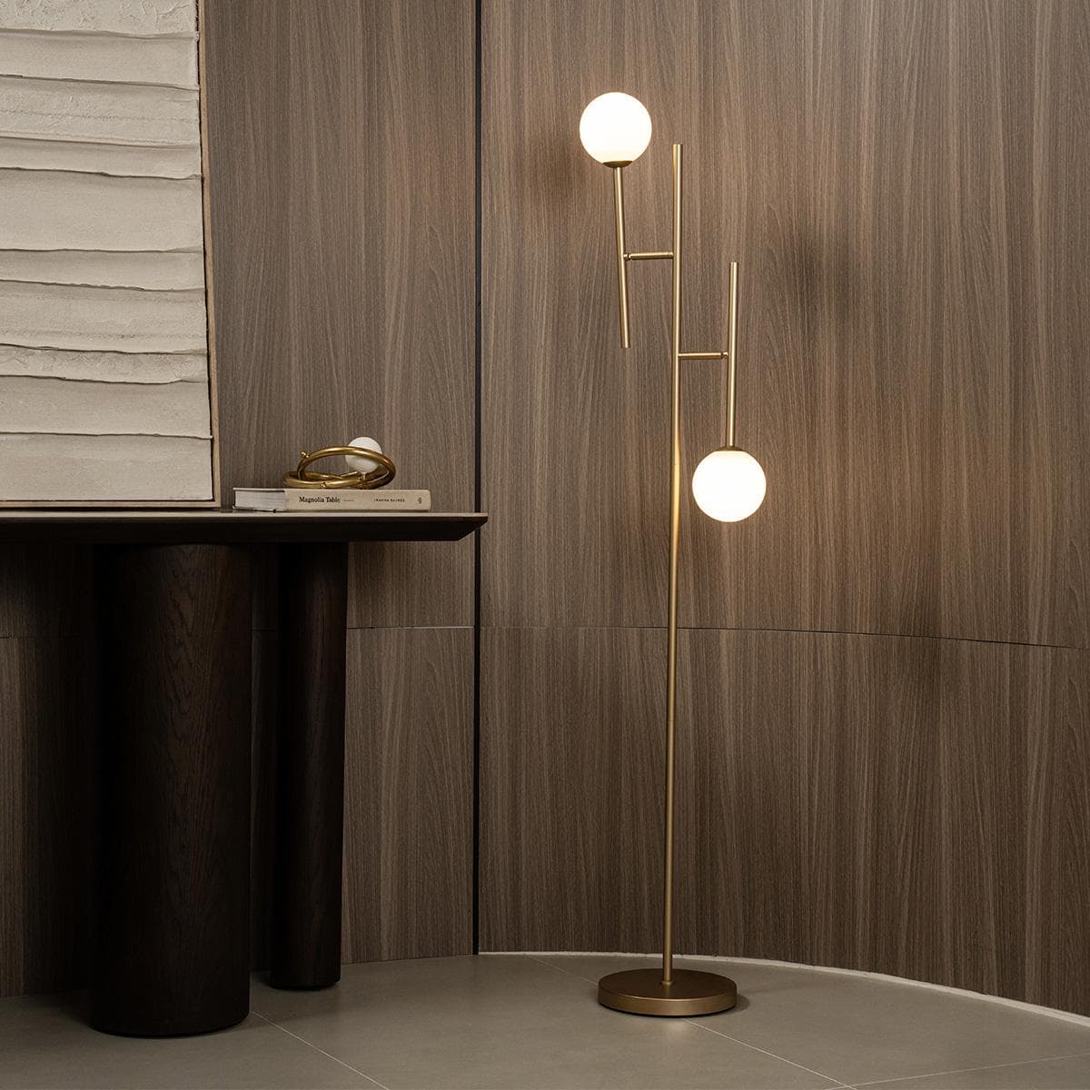 Luc Floor Lamp Gold Height 140 cm