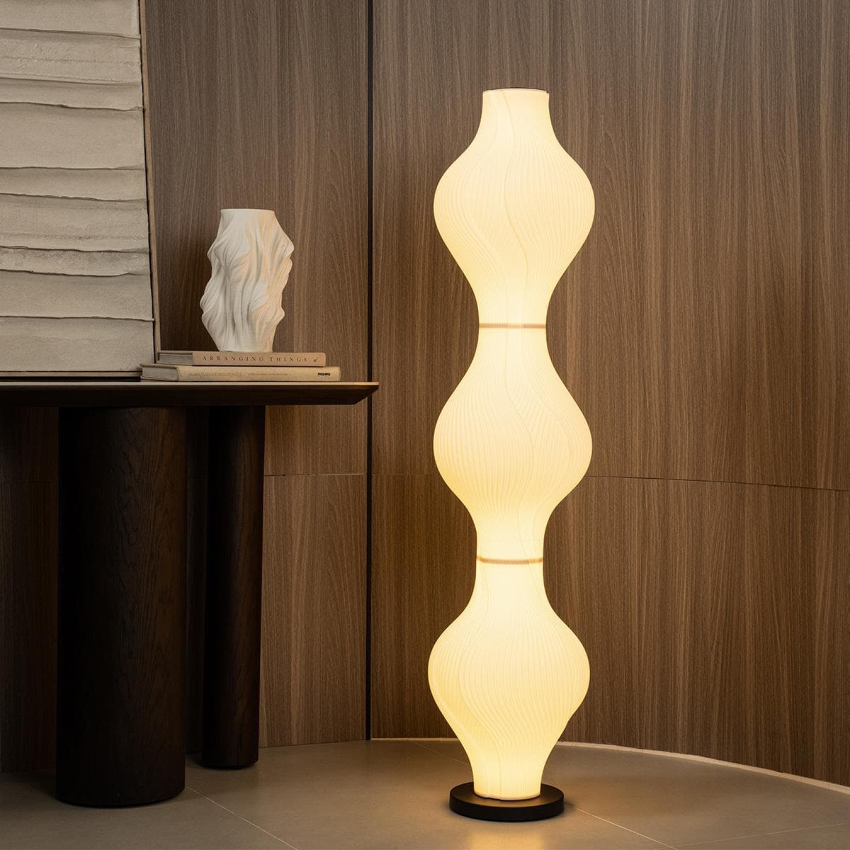 Twist 3D Floor Lamp White Height 137 cm