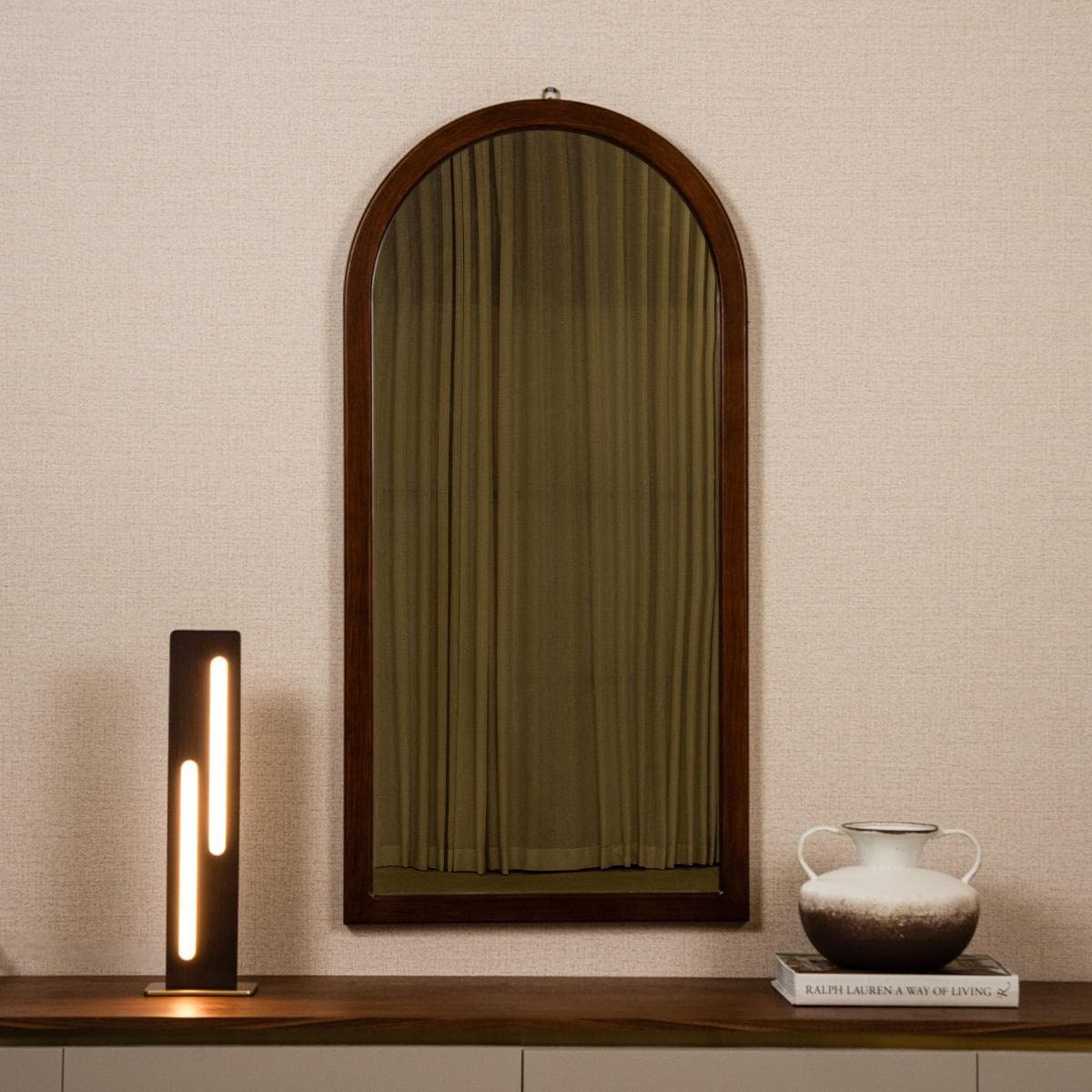 Ezra Mirror Brown 59.4X120.4 Cm