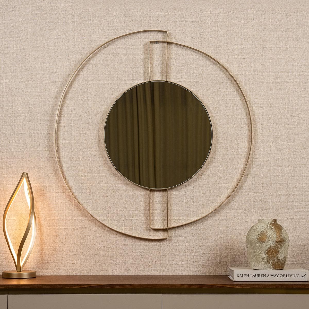 Cove Mirror Gold 86.4X91.4 Cm