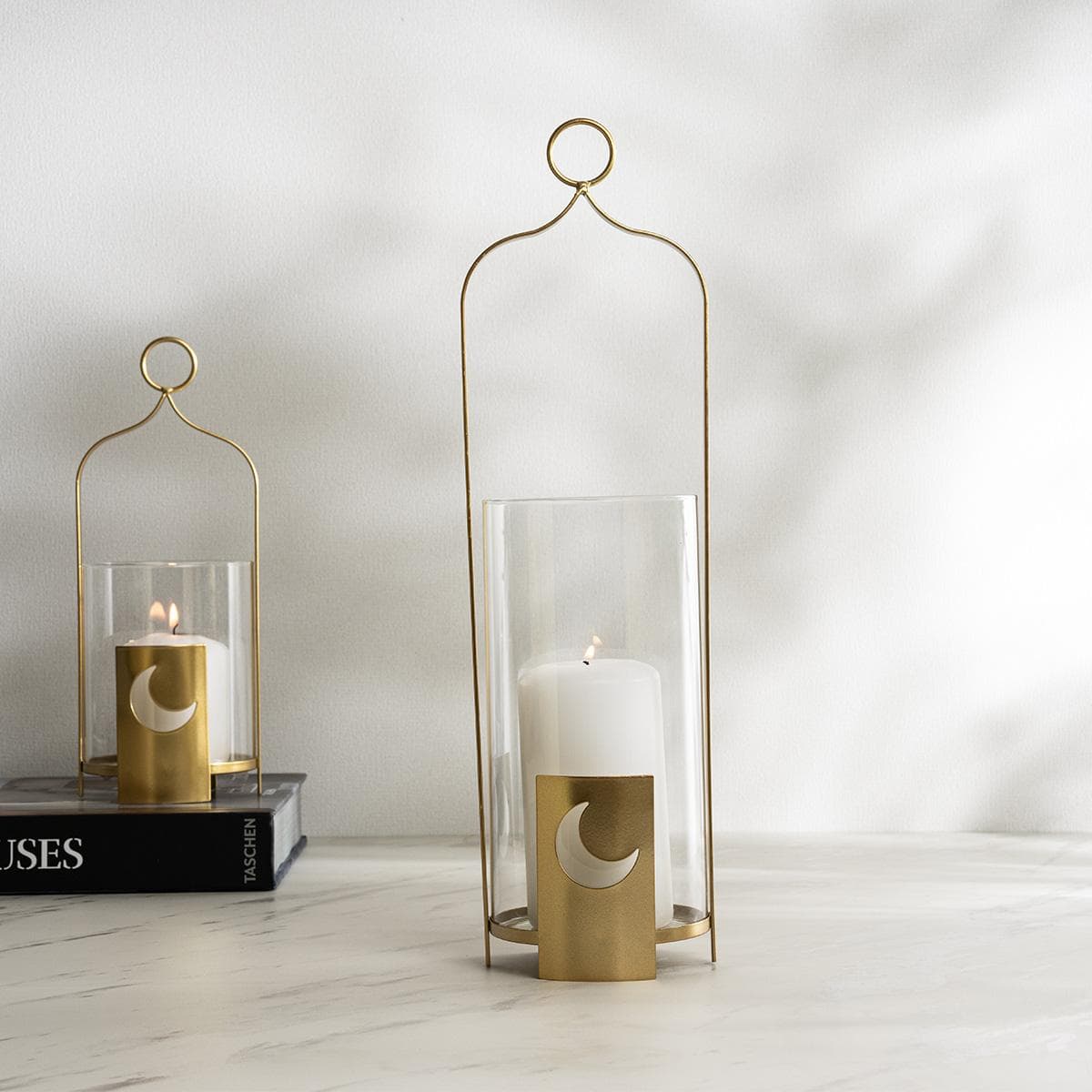 فانوس هلال ذهبي