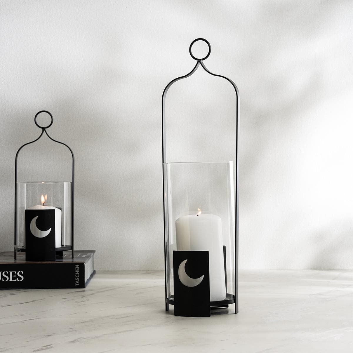 فانوس هلال أسود