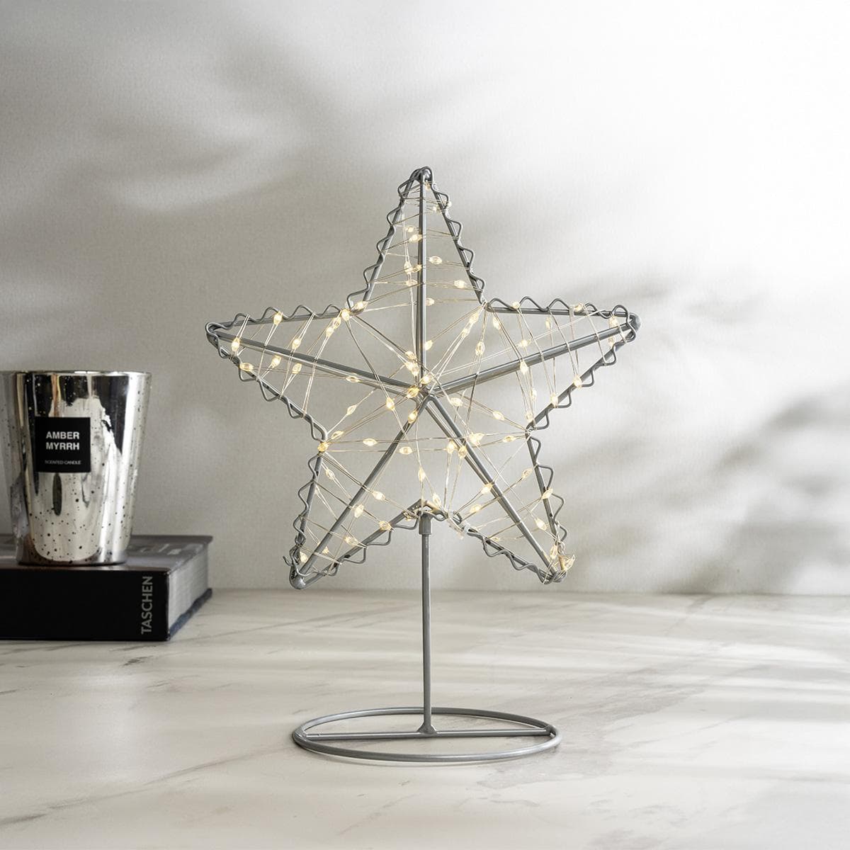 Star LED Stand Silver