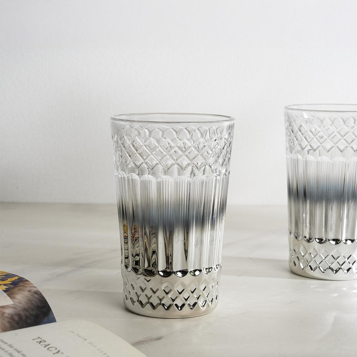 Lian Tall Tumbler Set 6Pcs Silver 8.2X13 cm