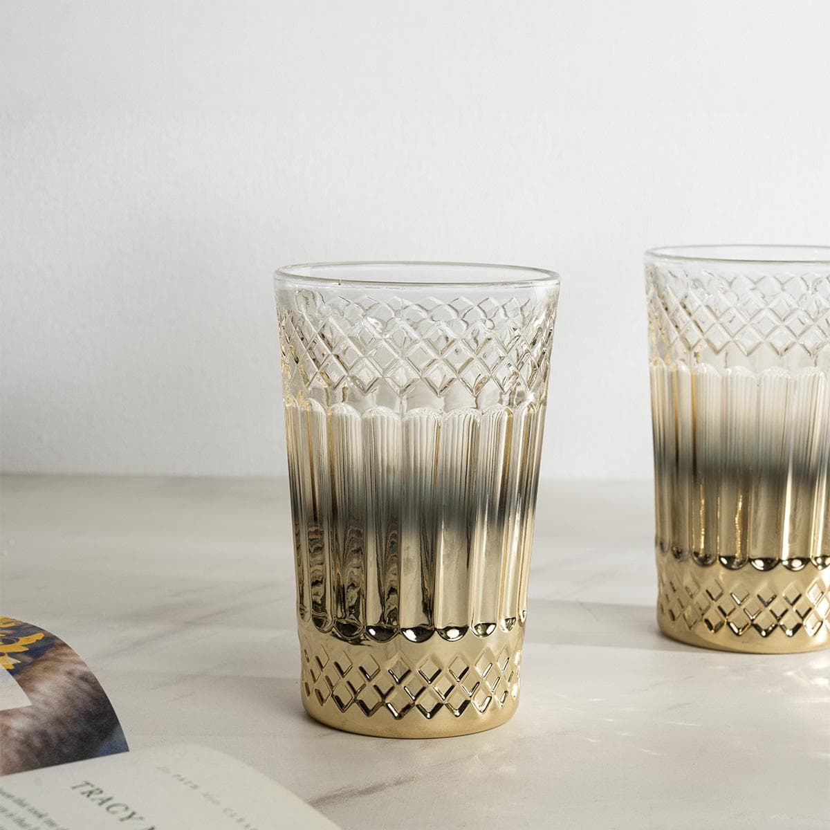 Lian Tall Tumbler Set 6Pcs Gold 8.2X13 cm