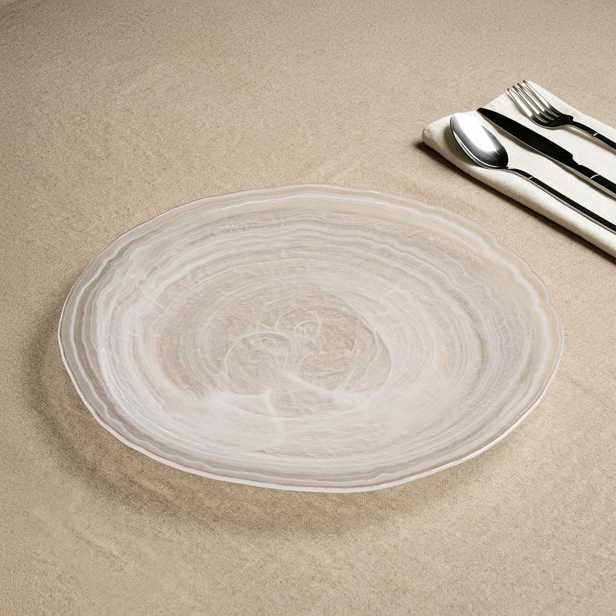 Hazy Charger Plate White 33X2 cm