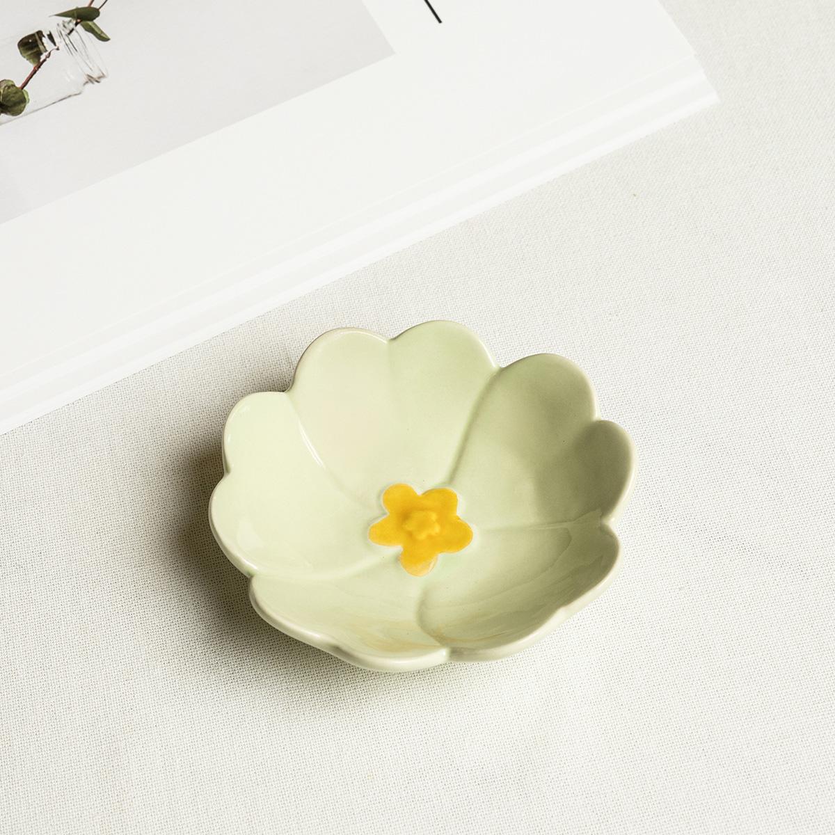 Rina Plate Green 9.5X9.2X2.2 cm