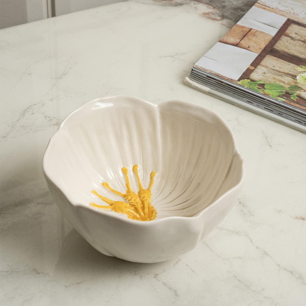 Rina Plate White 11.8X11.8X6.2 cm