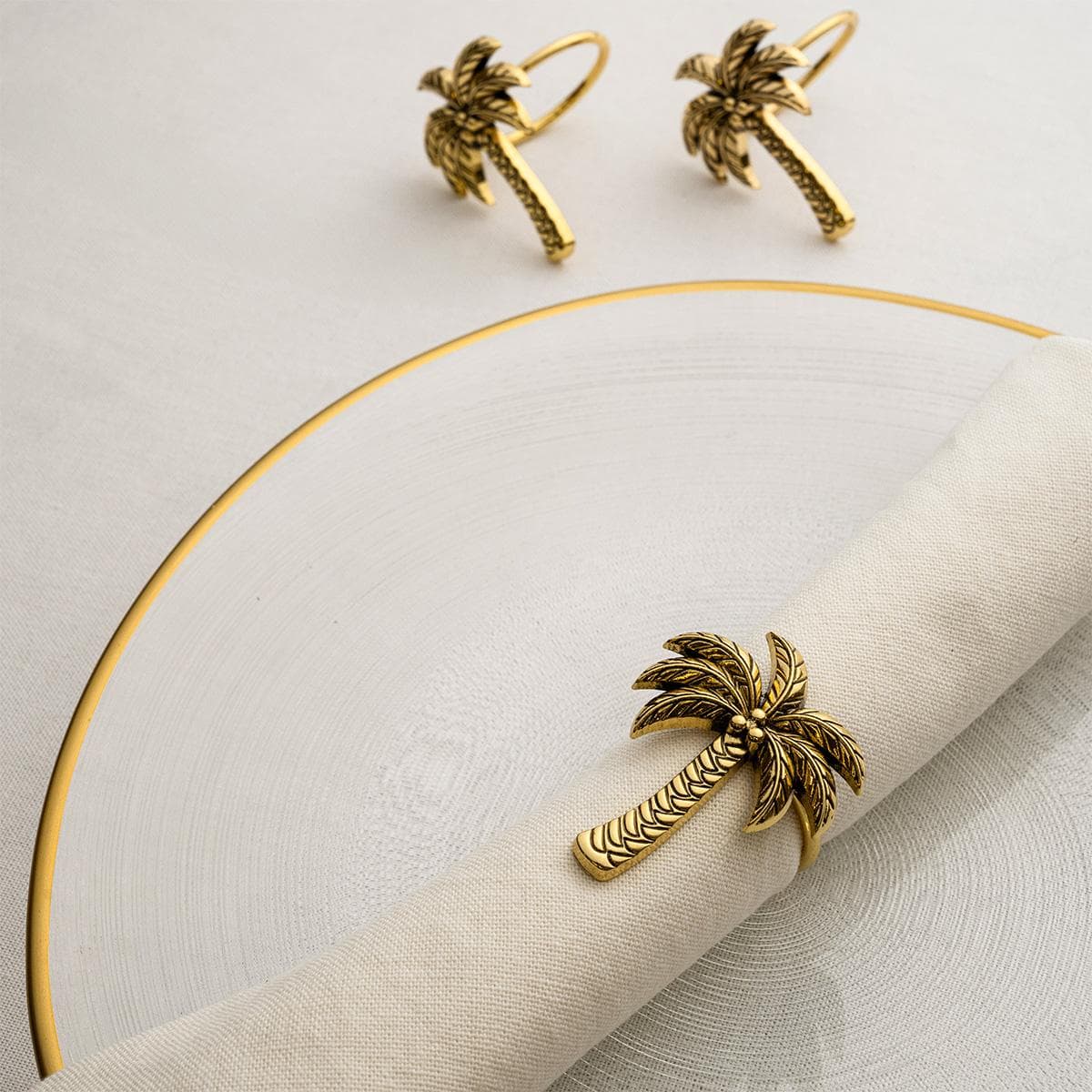 Ajwa Napkin Rings Set 6Pcs Gold