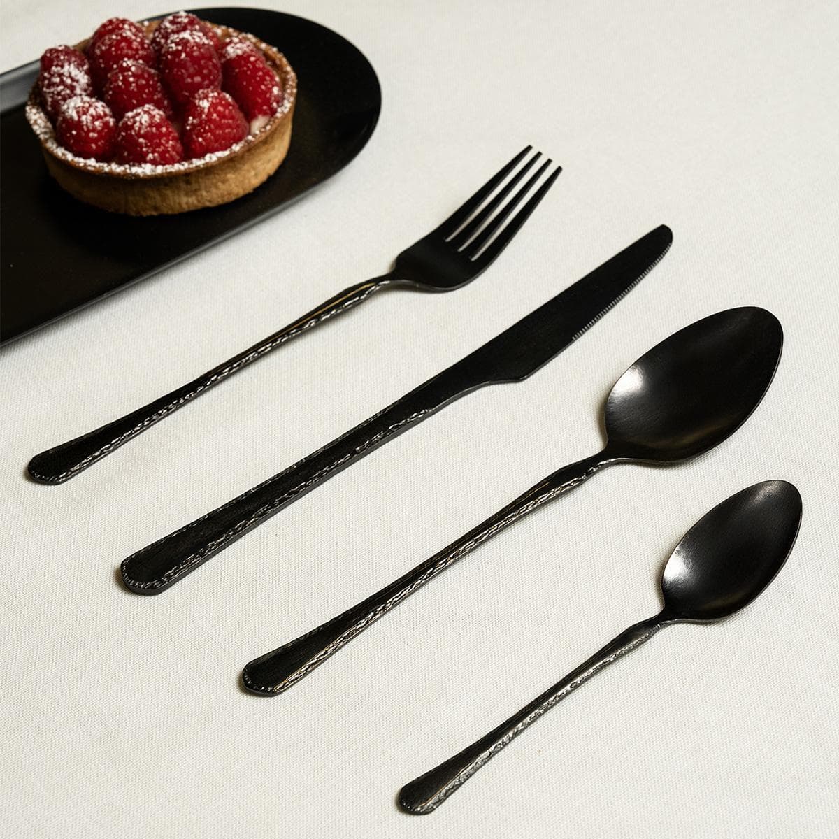 Law Cutlery Set 24Pcs Black