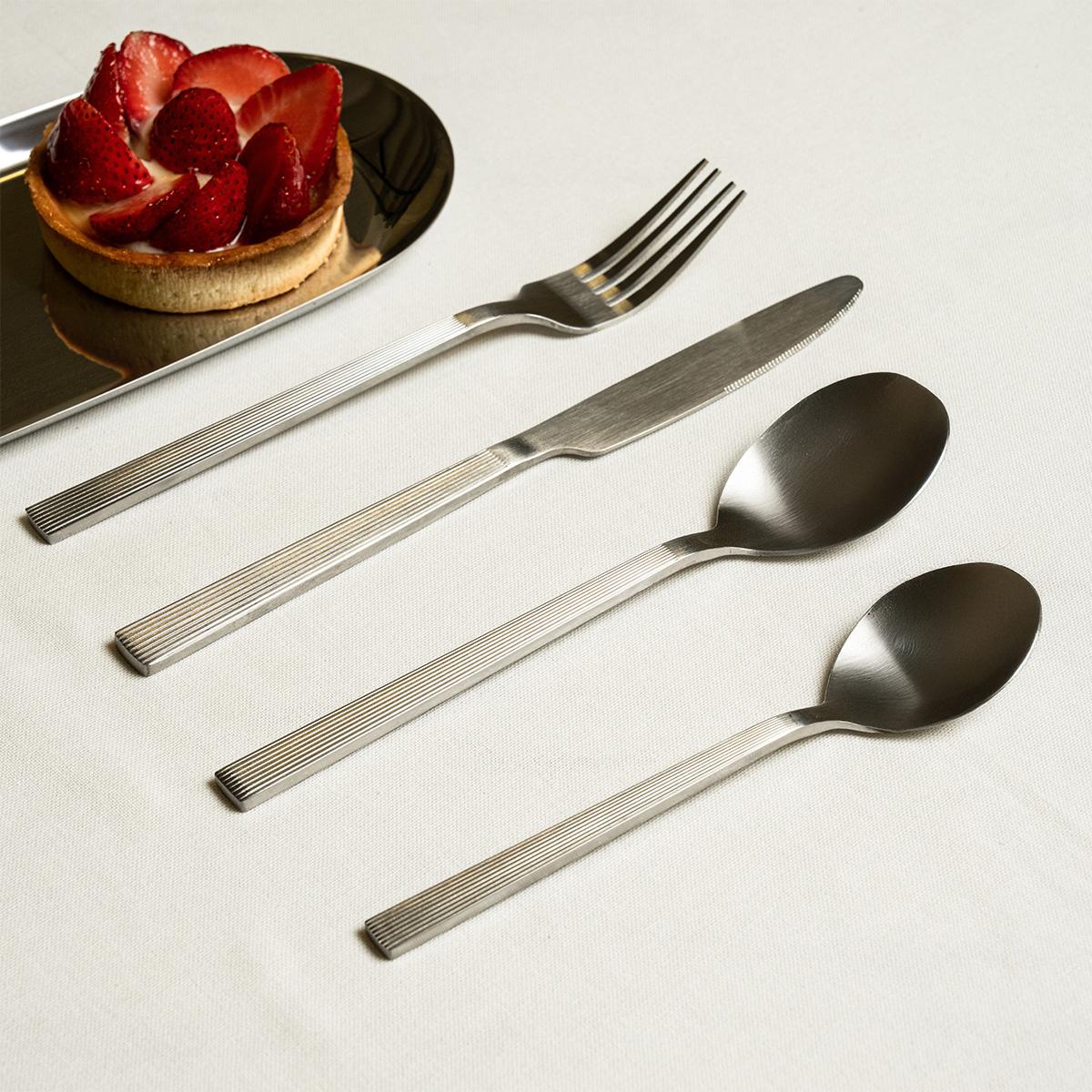 Jun Cutlery Set 24Pcs Silver