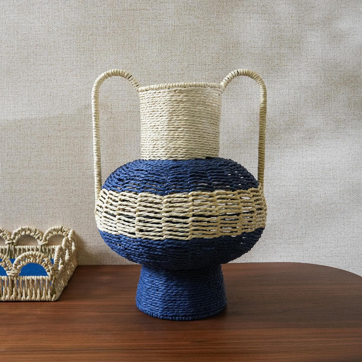 Dash Vase Blue/Beige 29X28X39 cm