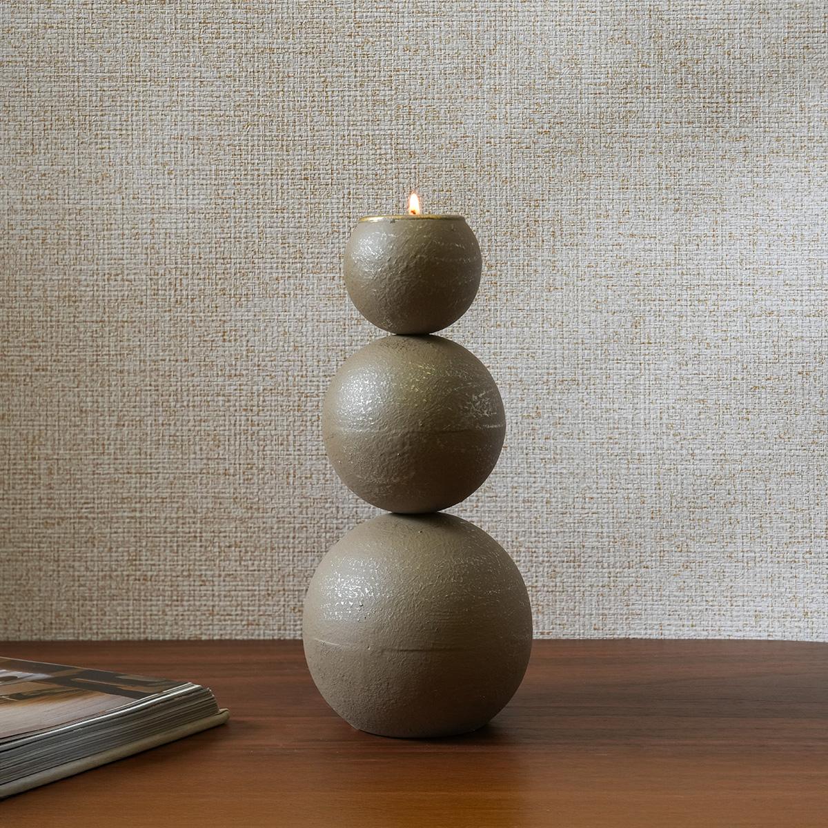Jovie Candle Holder Brown 15X34.5 cm