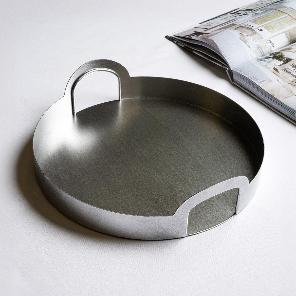 صينية فلي فضية 35×35×8.5 سم