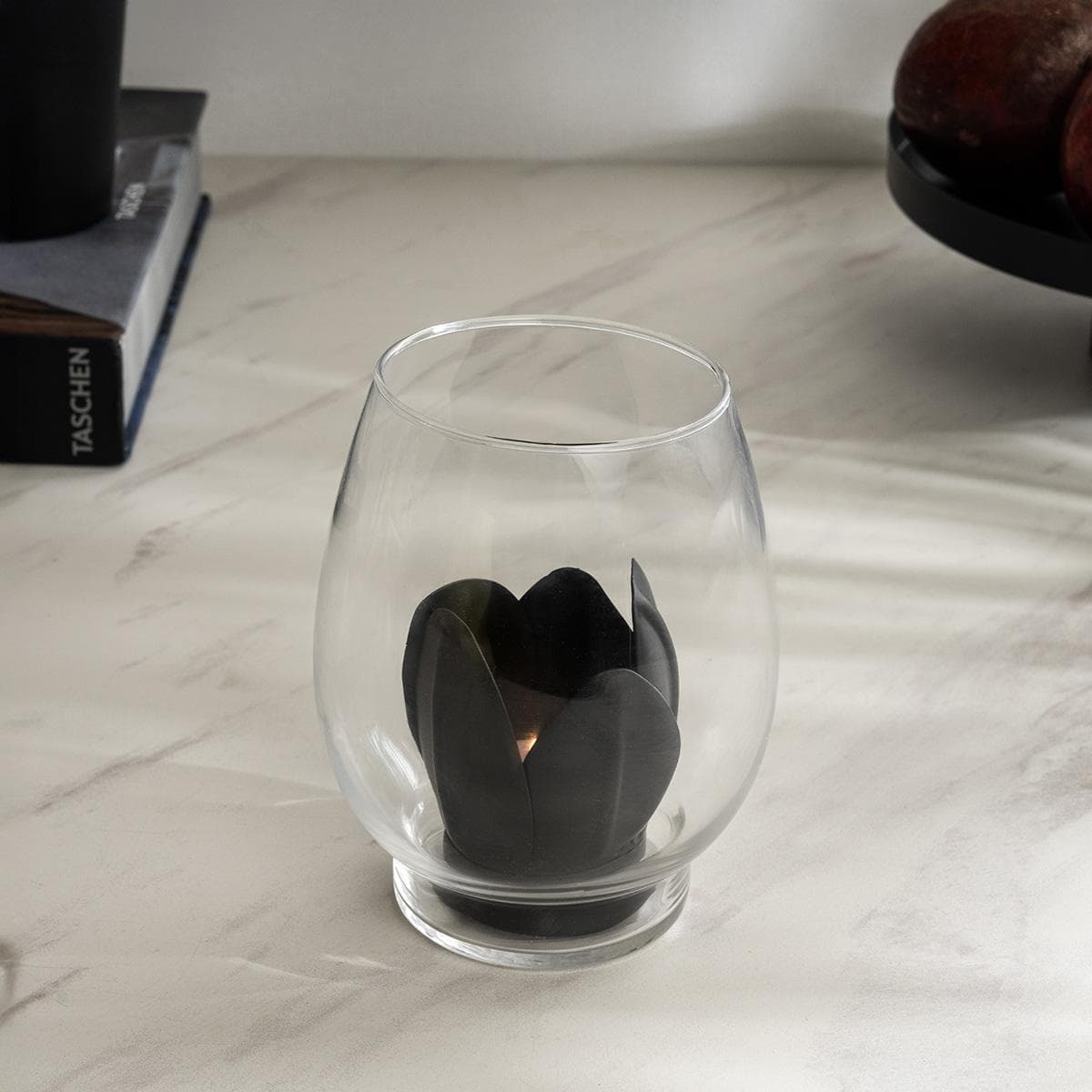 Sammy Candle Holder Black 10.5X10.5X14 cm