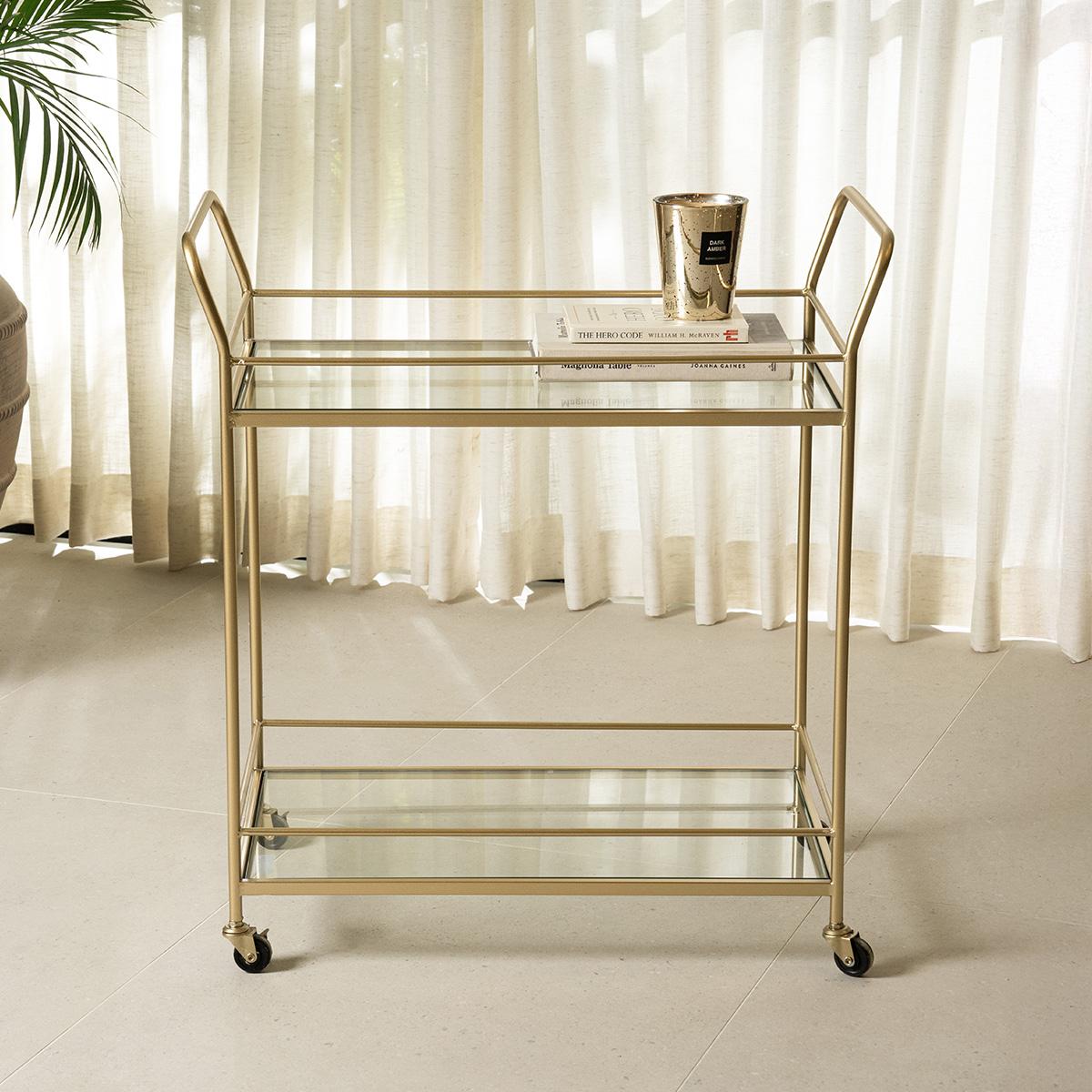 Badria Barcart Gold 70.5X38 cm