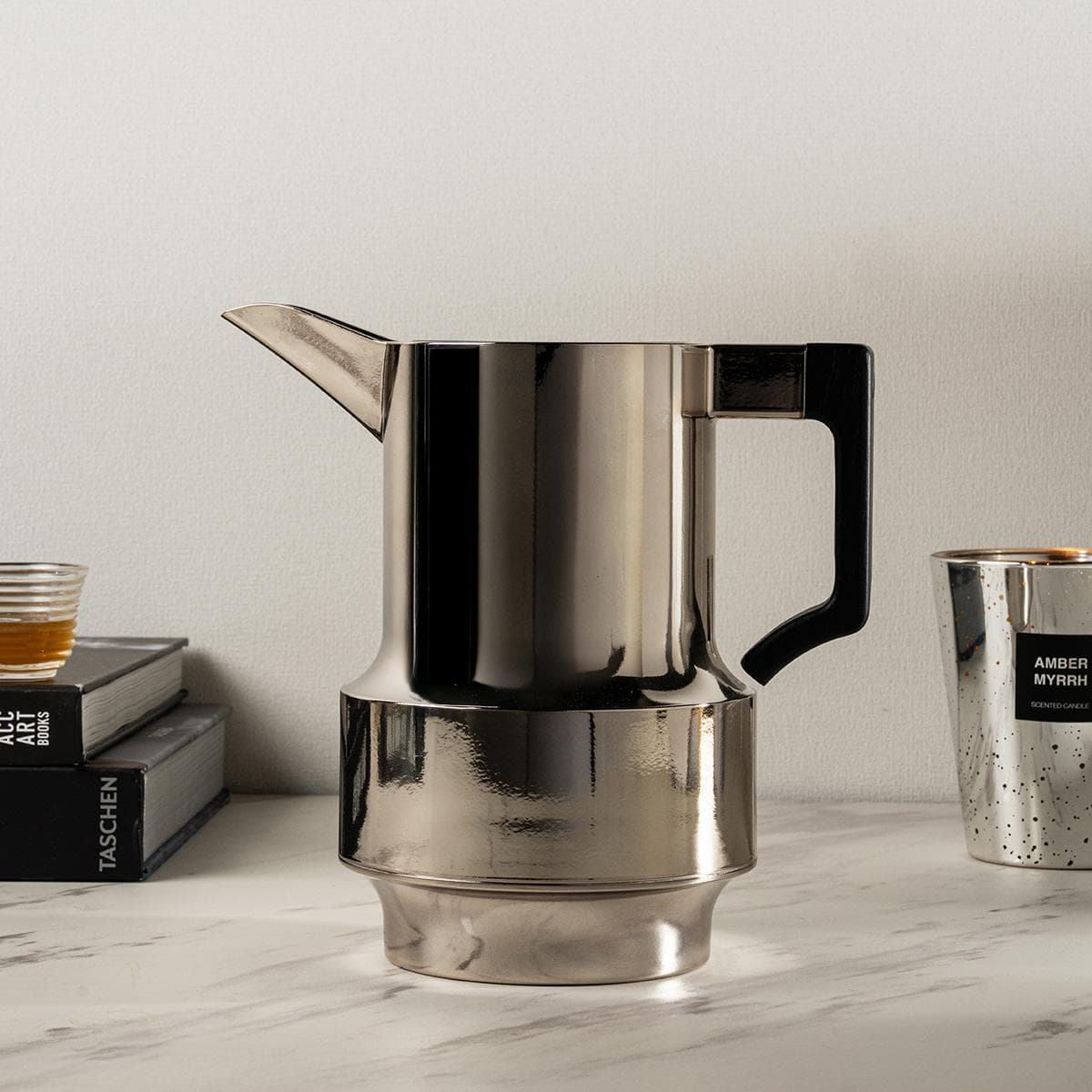 دلّة قهوة جيني فضي 0.6 لتر