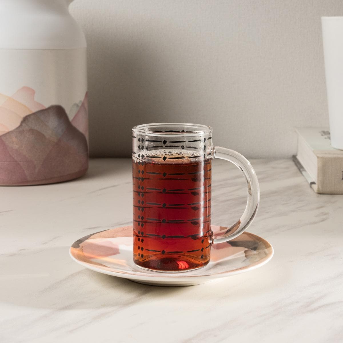Ink & Earth Istikana Set 6Pcs Brown