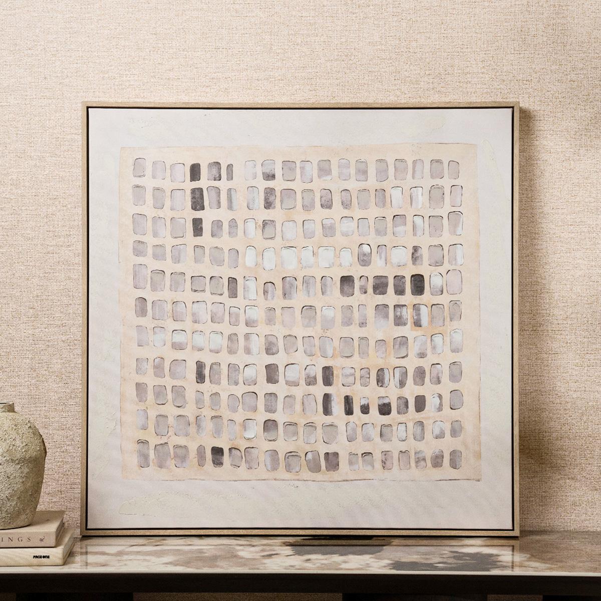 Array Framed Art Beige 80X80 Cm