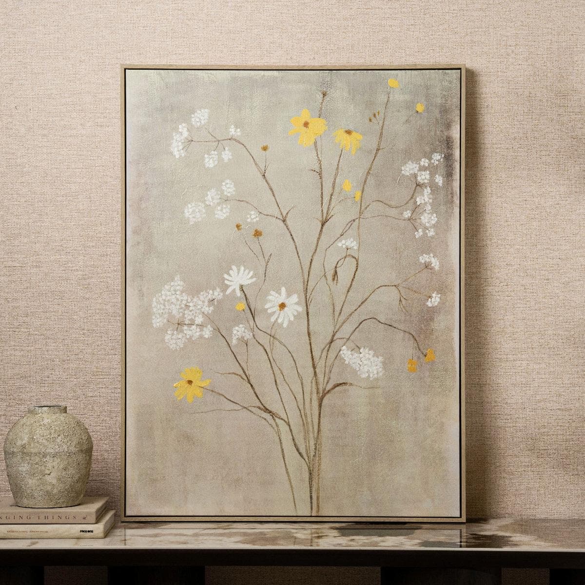 Bloom Framed Art Green 75X100 Cm