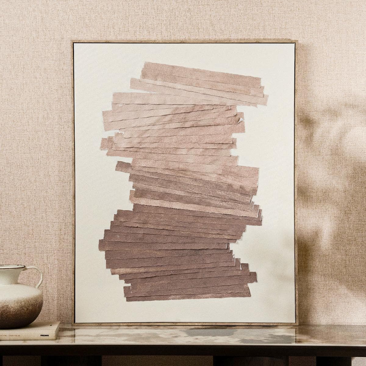 Strata Framed Art Brown 80X100 Cm