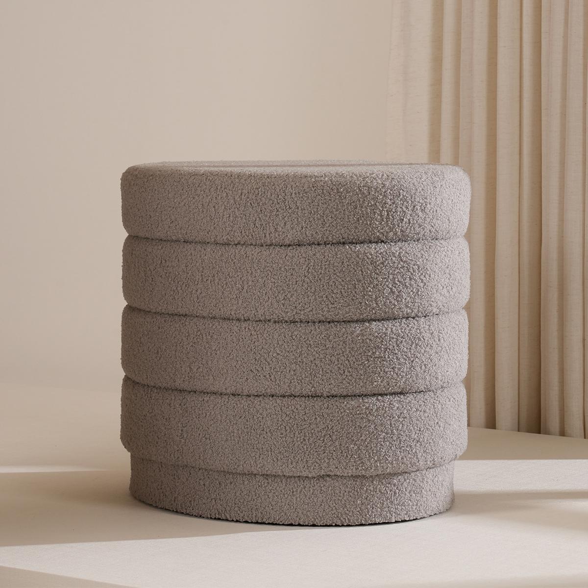 Regie Pouf Grey 60X40 cm