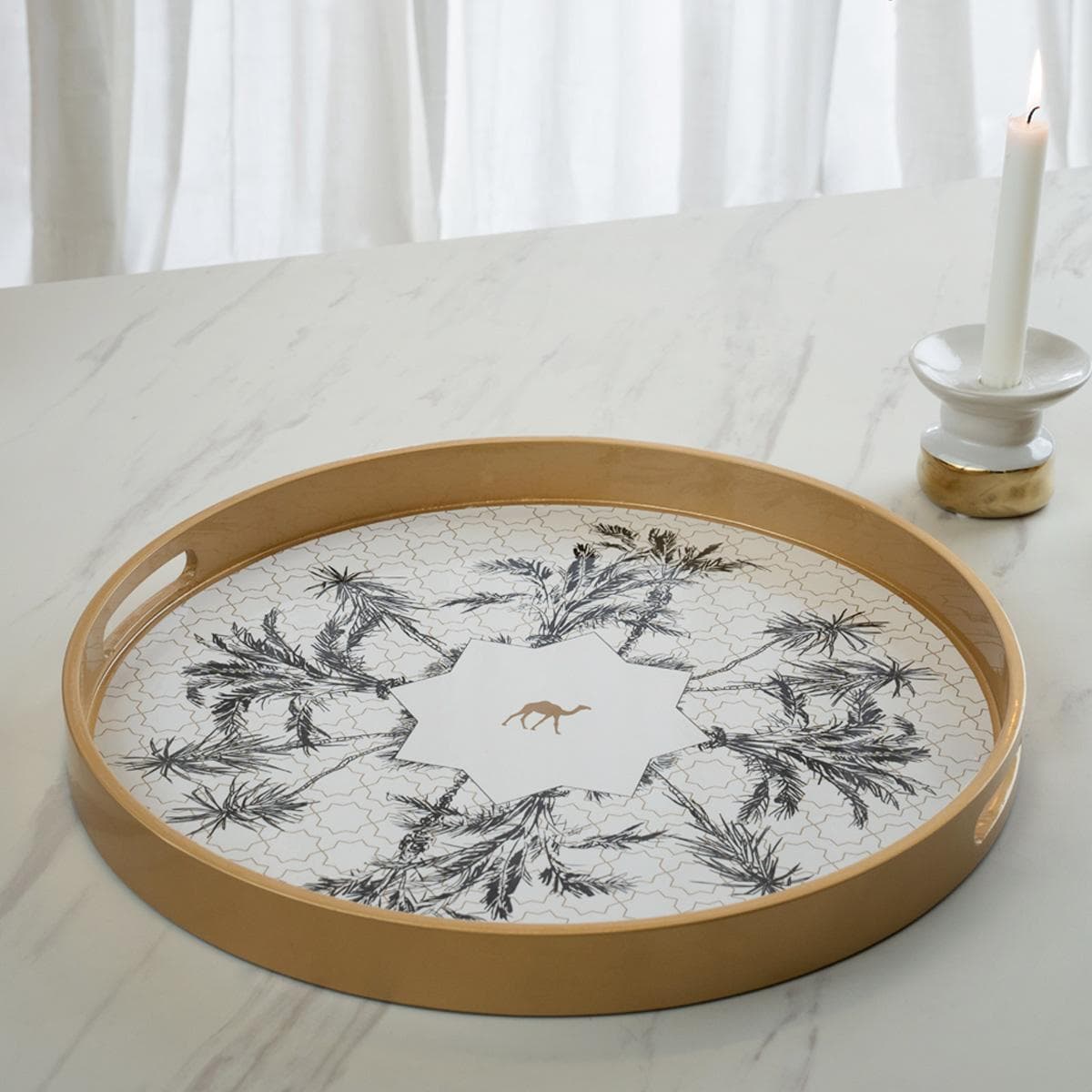 Facilla Design Tray Gold 45X4 cm