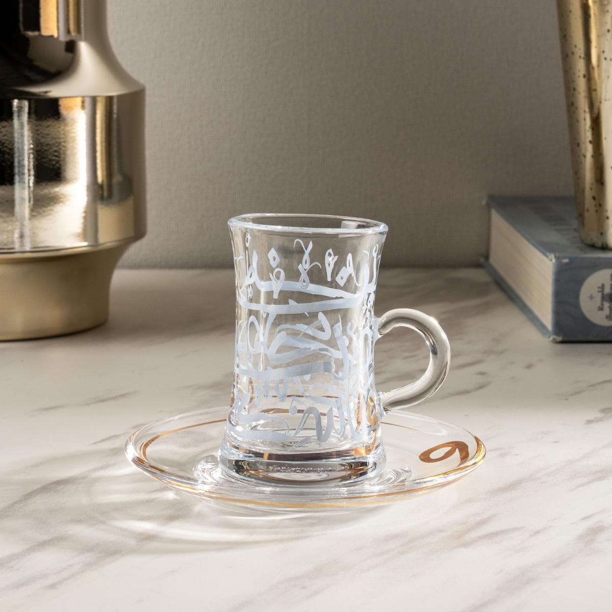 طقم استكانات ناسِك أزرق 6 قطع