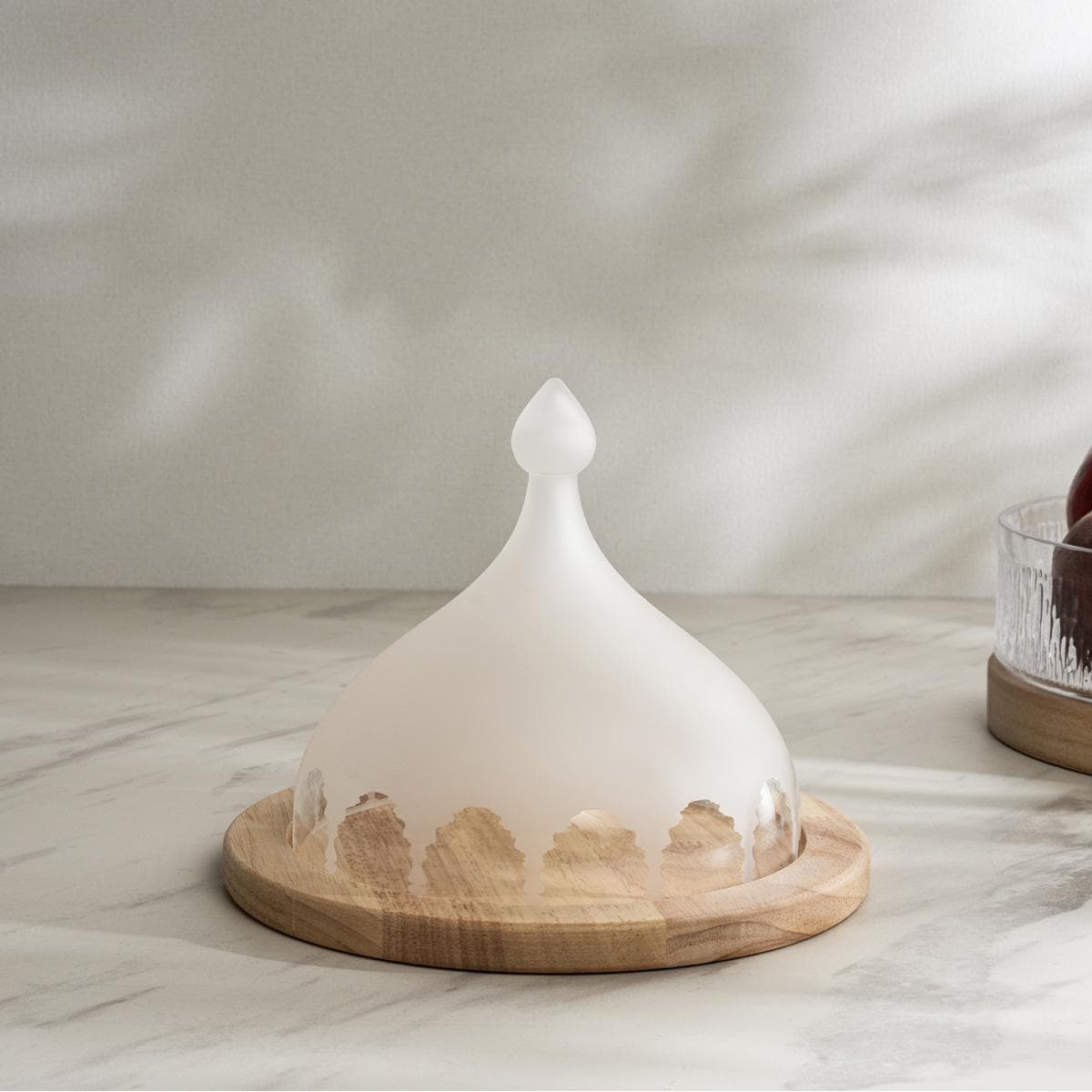 Aqwas Cake Plate White 20.3X15.6 cm