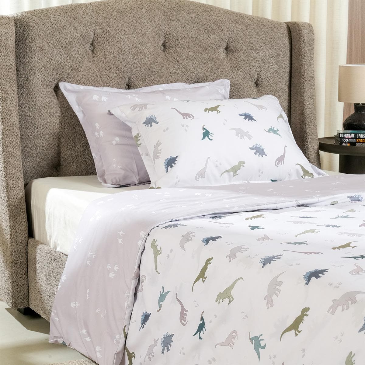 Dino Duvet Cover Set 3Pcs Multicolor 200X200 cm